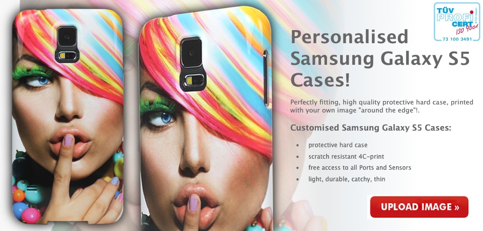 Personalised Samsung Galaxy S5 Cases - create your own! High quality hard cases printed with your own image 